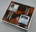 Luxus Zigarren-Aschenbecher aus Aluminium & Epoxidharz in Havana Bronze / Bronze Brown