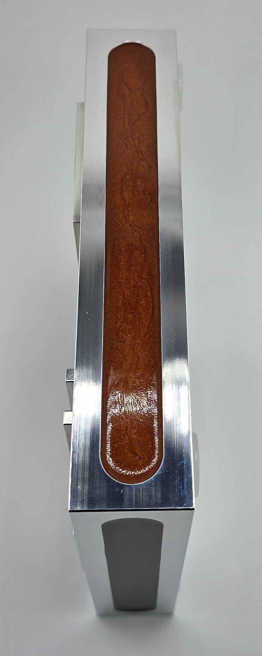 Luxus Zigarren-Aschenbecher aus Aluminium & Epoxidharz in Flame Copper
