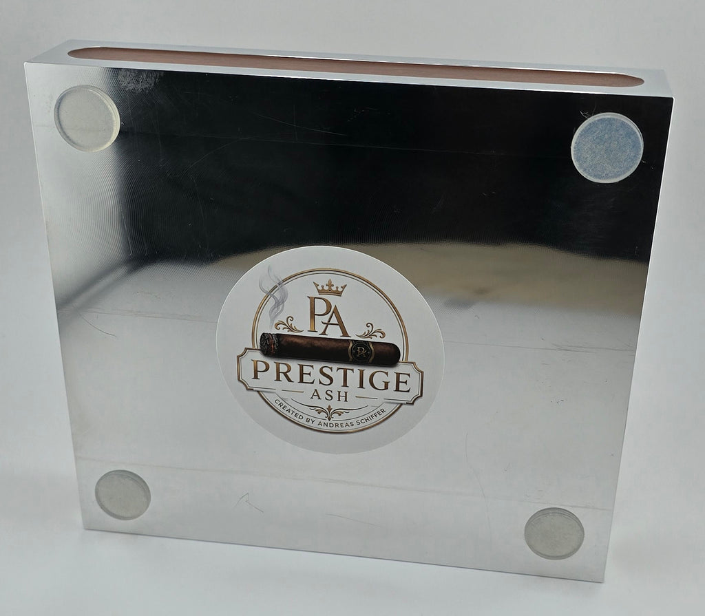 Luxus Zigarren-Aschenbecher aus Aluminium & Epoxidharz in Flame Copper