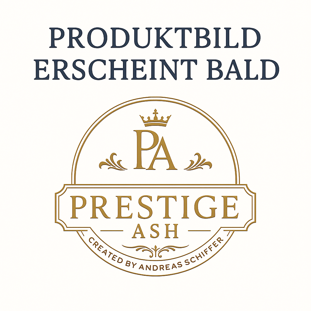 Luxus Zigarren-Aschenbecher aus Aluminium & Epoxidharz in Shimmer Gold / Deep Black